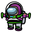 Among Us White Buzz Lightyear Character Green Purple Pointer