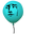 The Amazing World of Gumball Alan Keane with The Face Teal Pointer
