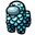 Among Us Cyan Character with Scales Pointer