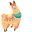 Llamas in Traditional Clothing Orange Pointer