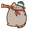 Pusheen Sailor with a Spyglass Gray Red Pointer