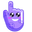 Purple Rhombus Smile Pointer