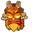 Crash Bandicoot Uka Uka Orange Brown Pointer