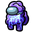 Among Us Purple Thundercloud Character Blue Pointer