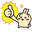 Kawaii Chiikawa Happy Usagi Yellow Pointer