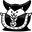 The Battle Cats Thaumaturge Cat and Staff Black White Pointer