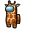 Among Us Yellow Giraffe Character Brown Pointer