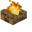 Minecraft Campfire Yellow Brown Pointer