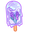 Cute Sakura and Lavender Popsicles Purple Pointer