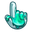 Materials Spilled Green Paint Pointer