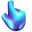 Blue and Purple Fluid Lights Pointer