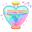 Glass Bottles of Love Potion Pixel Pink Blue Pointer