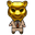 Chibi Squid Game VIP 4 in the Panther Mask Yellow Brown Pointer