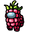 Among Us Pink Raspberry Character Green Pointer