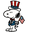 Peanuts Independence Day with Snoopy and Woodstock White Blue Pointer
