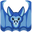 Blooket Ice Bat Blue Pointer