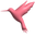 Simple 3D Pink Hummingbird Pointer