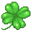 Shamrock and Four-Leaf Clover Pixel Green Pointer