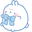 Molang and a Tender Blue Flower White Pointer