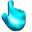 Cyan Ocean Wave Blue Turquoise Pointer