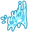 Cute Water Cat Blue Cyan Pointer