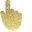Saffron Yellow Glitter Pointer