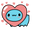 Cute Bugcat Capoo with Hearts Blue Red Pink Pointer