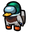 Among Us Gray Wild Duck Character Green Brown Pointer