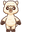 Cute Standing Beige Llama Pointer