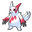 Pokemon Seviper and Zangoose Pixel White Red Pointer