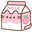 Pusheen Bubble Tea and Strawberry Milk Pink White Pointer