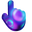 Blue and Purple Bubbles Pointer