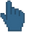 Lapis Lazuli Blue Pixel Dark Pointer