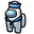 Among Us White Sailor Character Blue Ponter