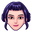 KPop Demon Hunters Zoey and Knife Purple Blue Beige Pointer