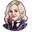 Wednesday Enid Sinclair and Stained Glass Beige Purple Pointer