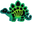 X-Ray Dinosaurs Silhouettes Green Black Pointer