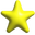Simple 3D Orange and Yellow Stars Pointer