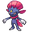 Pokemon Sneasel and Weavile Pixel Purple Pink Pointer