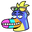 The Amazing World of Gumball Johnny Toucan and his Arm Blue Yellow Pointer