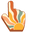 Rainbow Sunrise Retro Pattern Orange Red Green Pointer