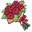 Red Rose and Bouquet of Roses Pixel Green Pointer