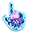 Jellyfish in the Water Paper Cut Cyan Pink Pointer