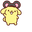 Sanrio Pompompurin in Bunny and Mouse Hats Yellow Gray Pointer