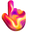 Striking Flame Fluid Lights Red Yellow Orange Pointer