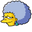 The Simpsons Patty Bouvier and a Necklace Blue Yellow Pointer