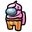 Among Us Pink Cupcake Character Orange Pointer