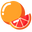 Minimal Grapefruit Orange Red Pointer