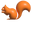 Simple 3D Orange Squirrel Pointer