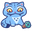 Cute KPop Demon Hunters Derpy Tiger Blue Pointer